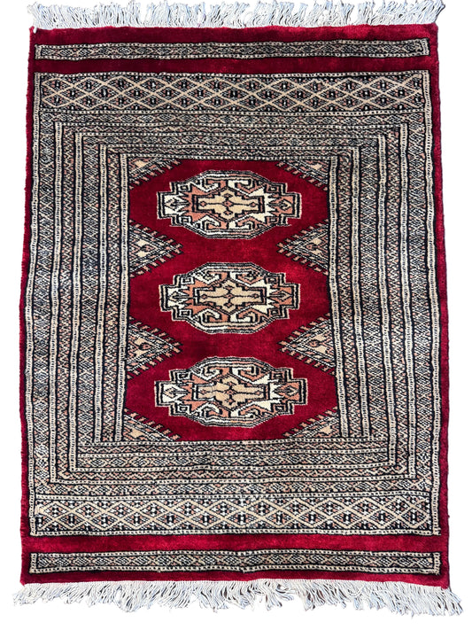 Hand knotted Pakistani Carpet 2 x 3 ft