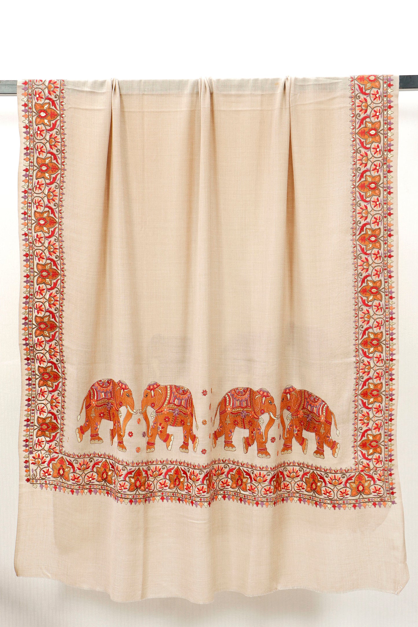 Machine Embroidery 4 Border Shawl