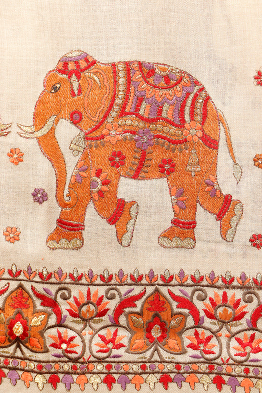 Machine Embroidery 4 Border Shawl