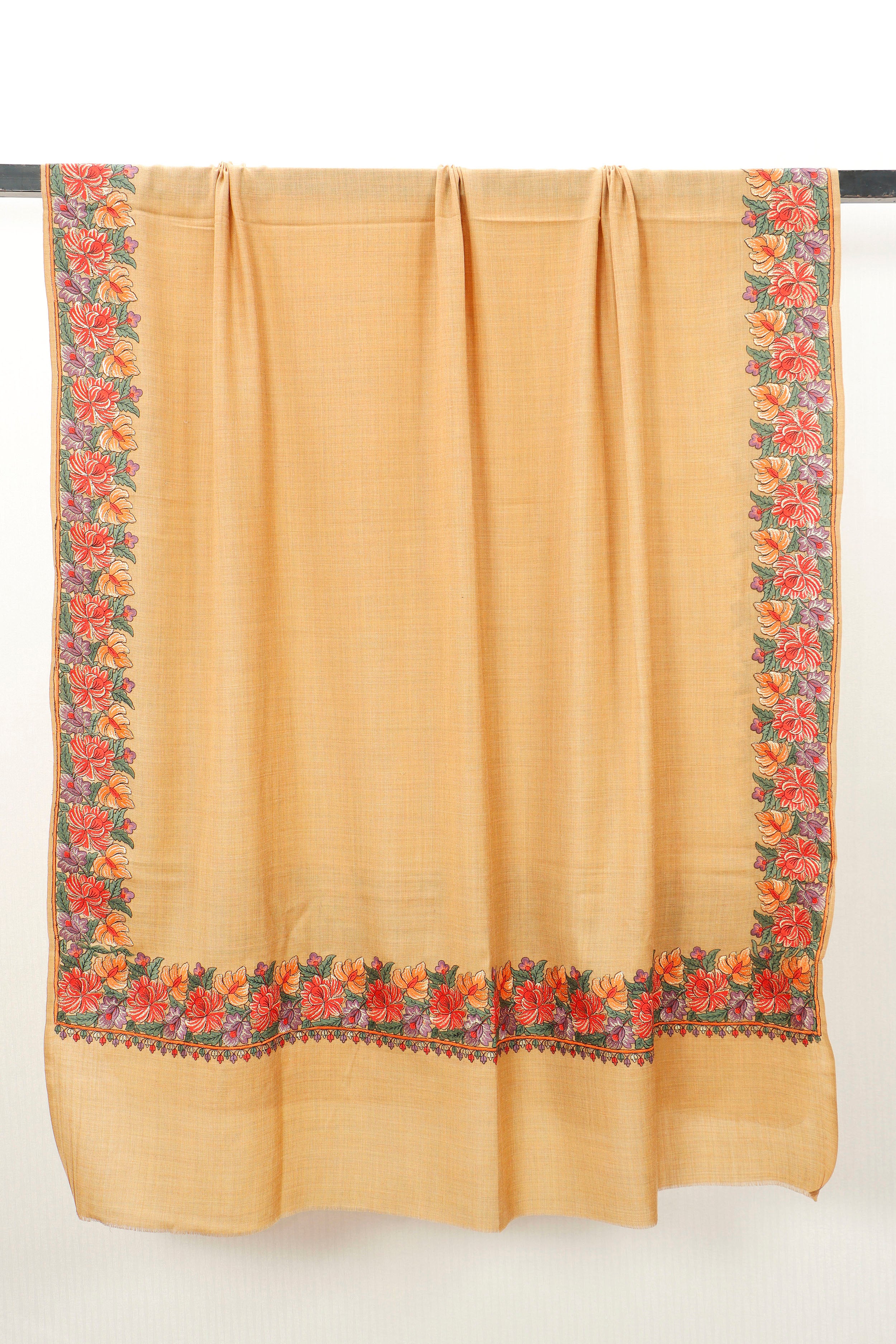 Pashmina Shawl Intricate with tilla embroidery