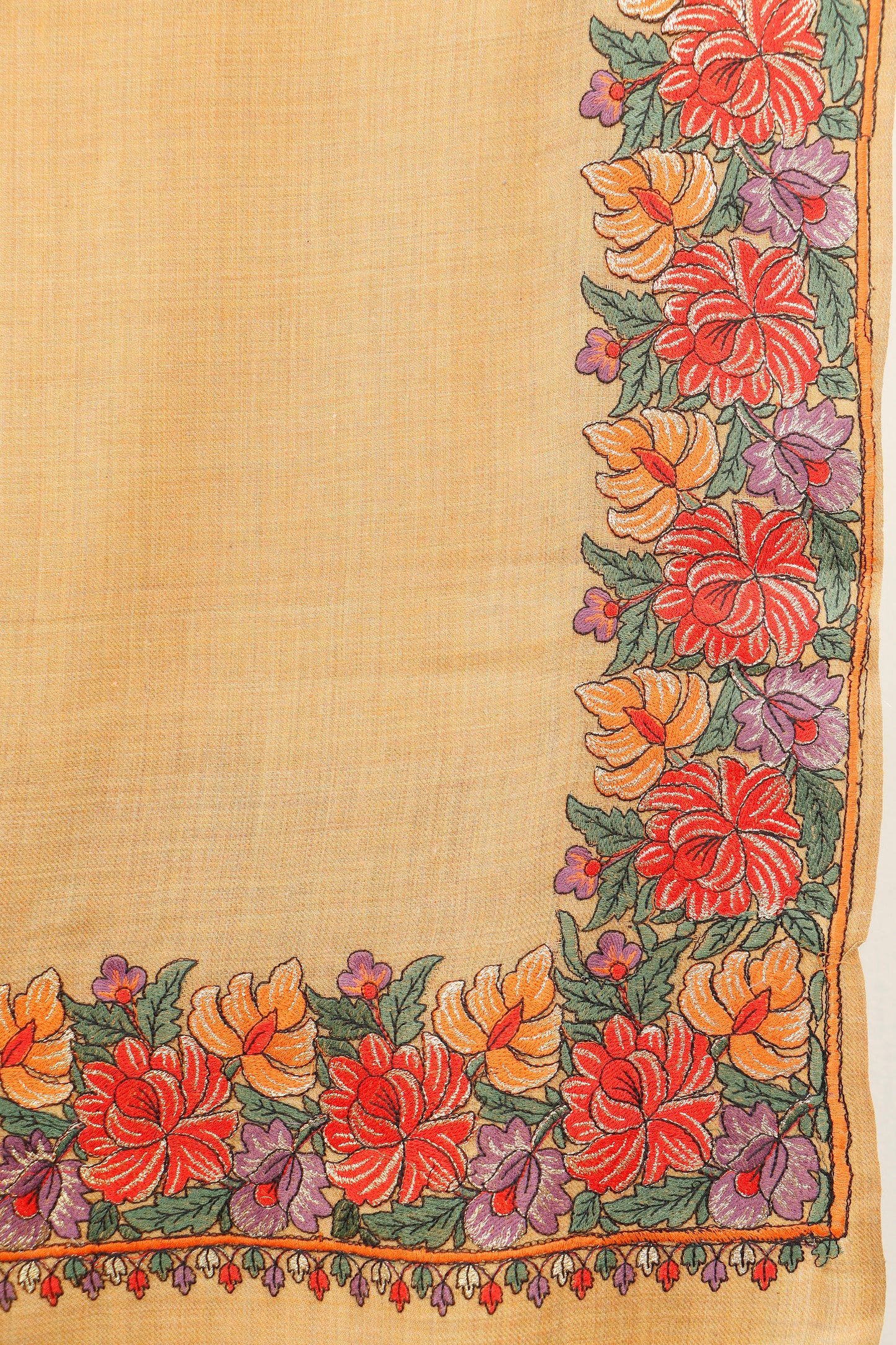 Pashmina Shawl Intricate with tilla embroidery