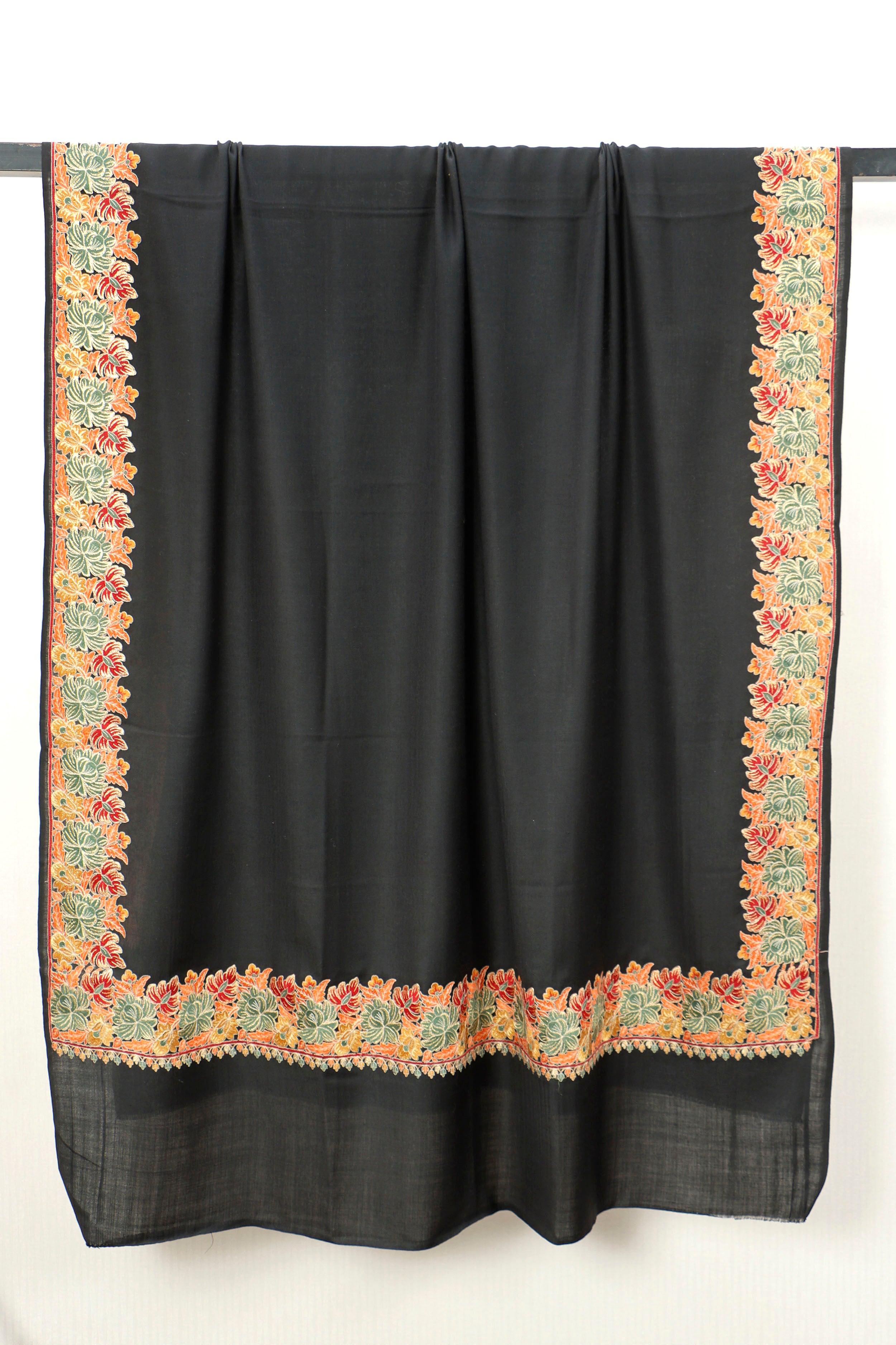Pashmina Shawl Intricate with tilla embroidery