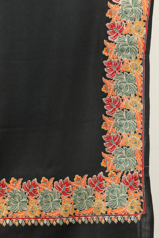 Pashmina Shawl Intricate with tilla embroidery