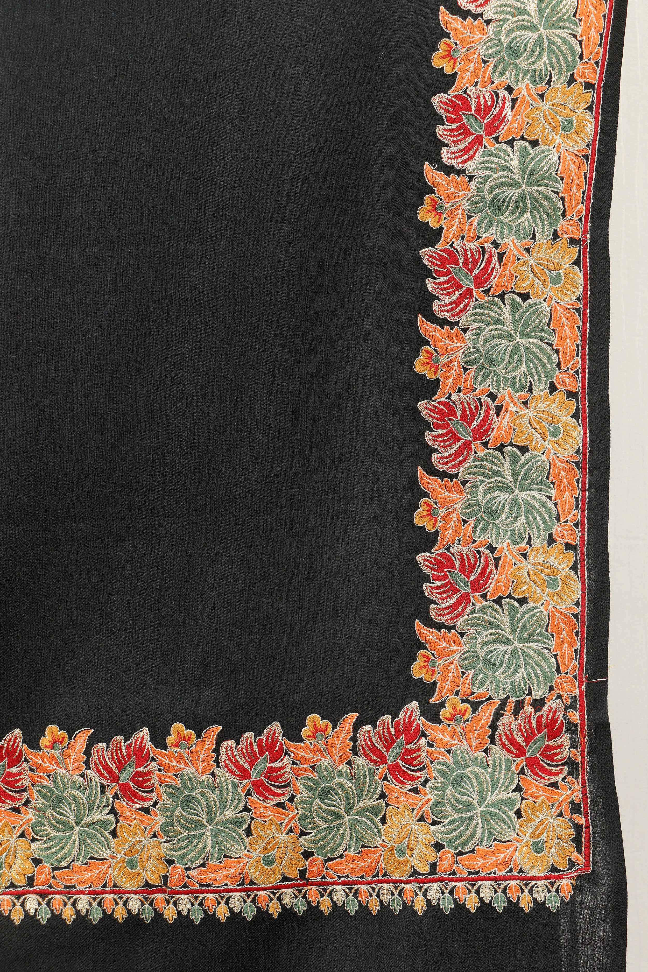 Machine Embroidery 4 Border Shawl