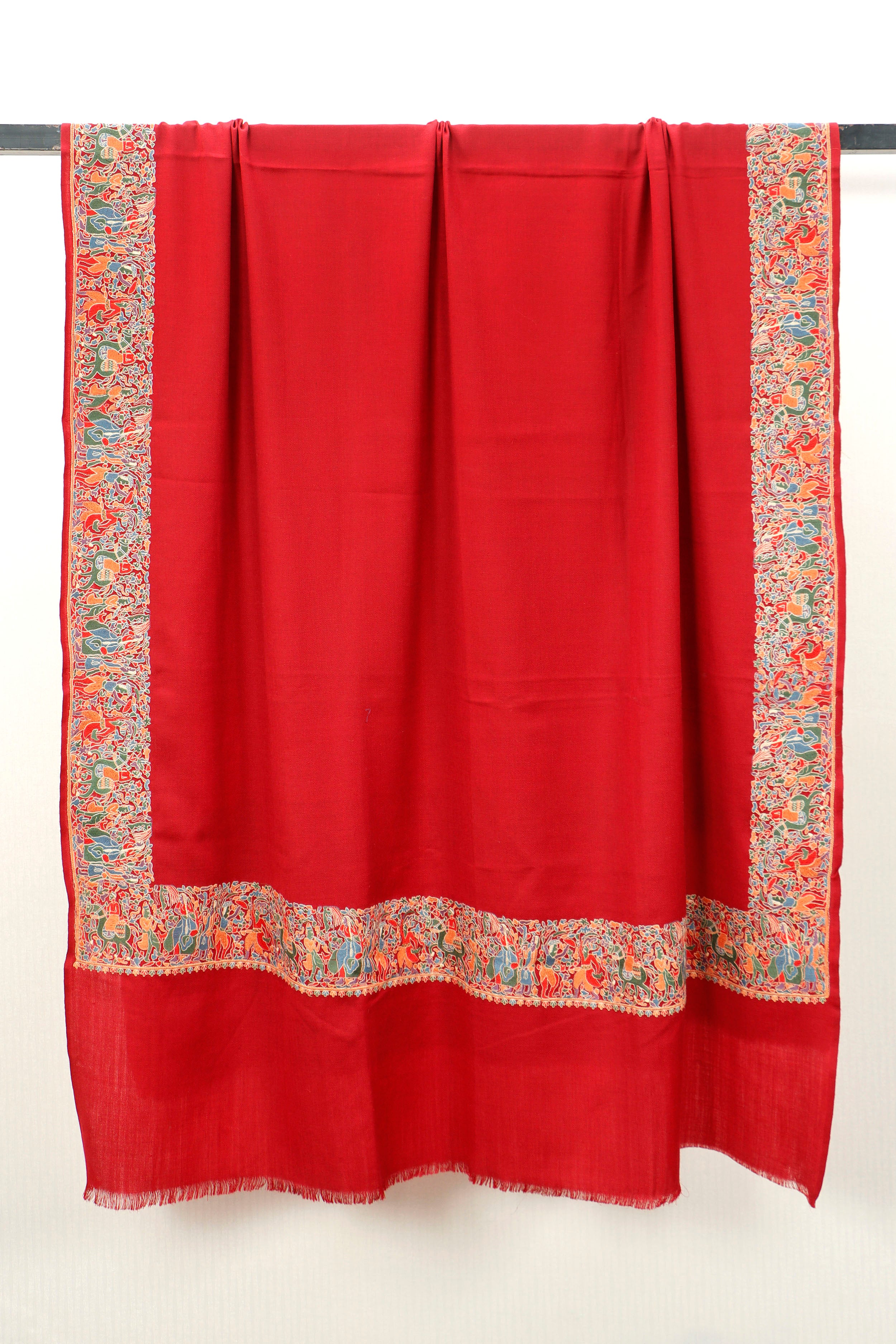 Machine Embroidery 4 Border Shawl