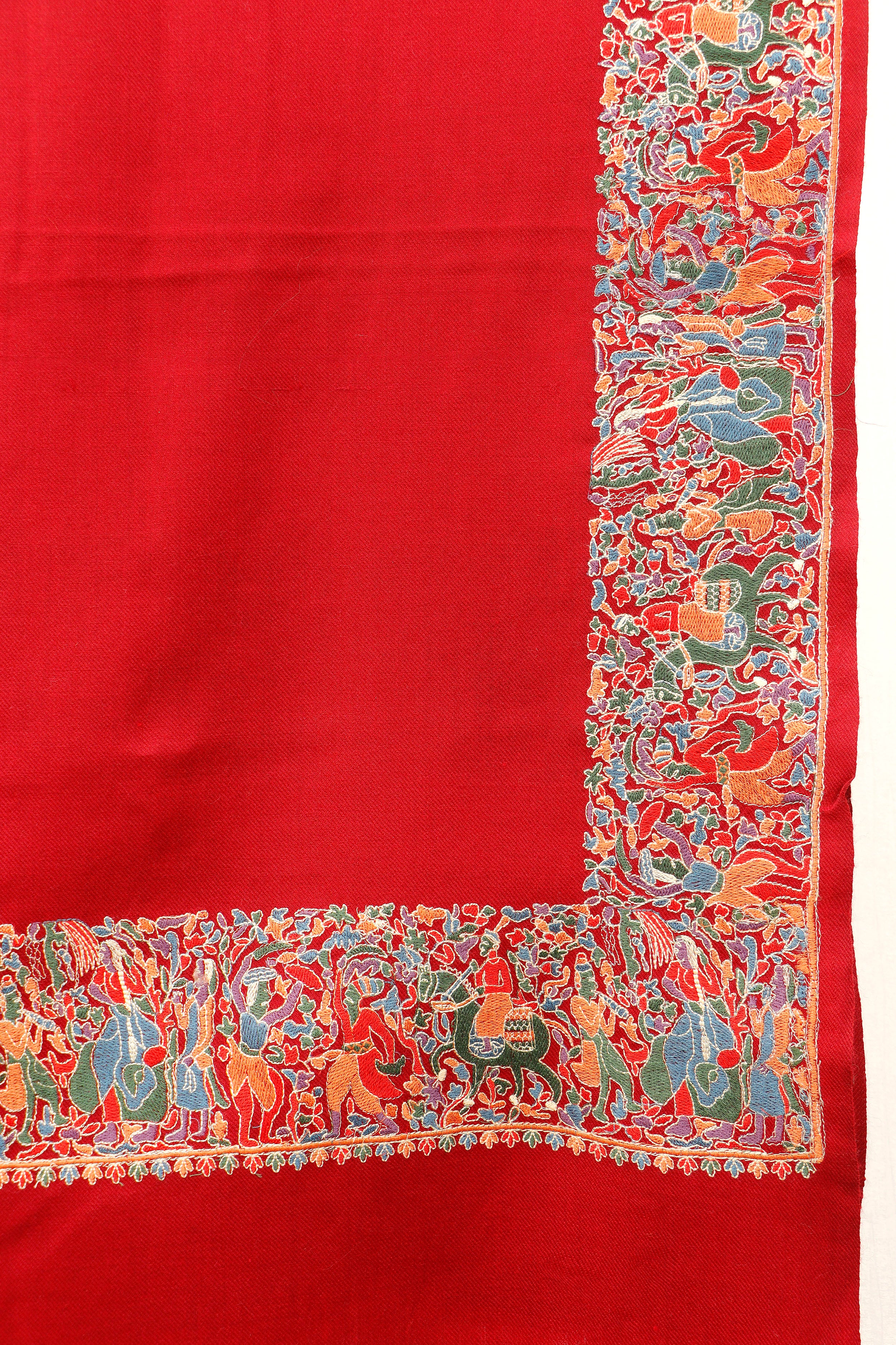 Pashmina Shawl Intricate with tilla embroidery