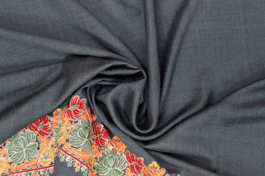 Pashmina Shawl Intricate with tilla embroidery