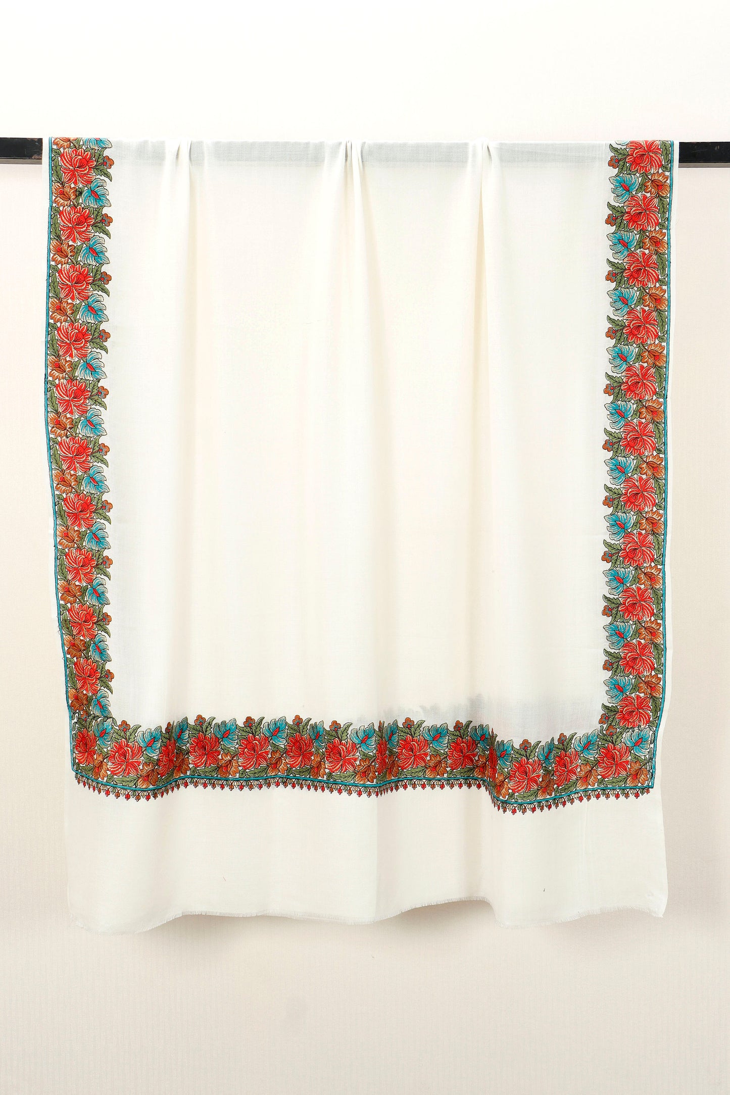 Pashmina Shawl Intricate with tilla embroidery