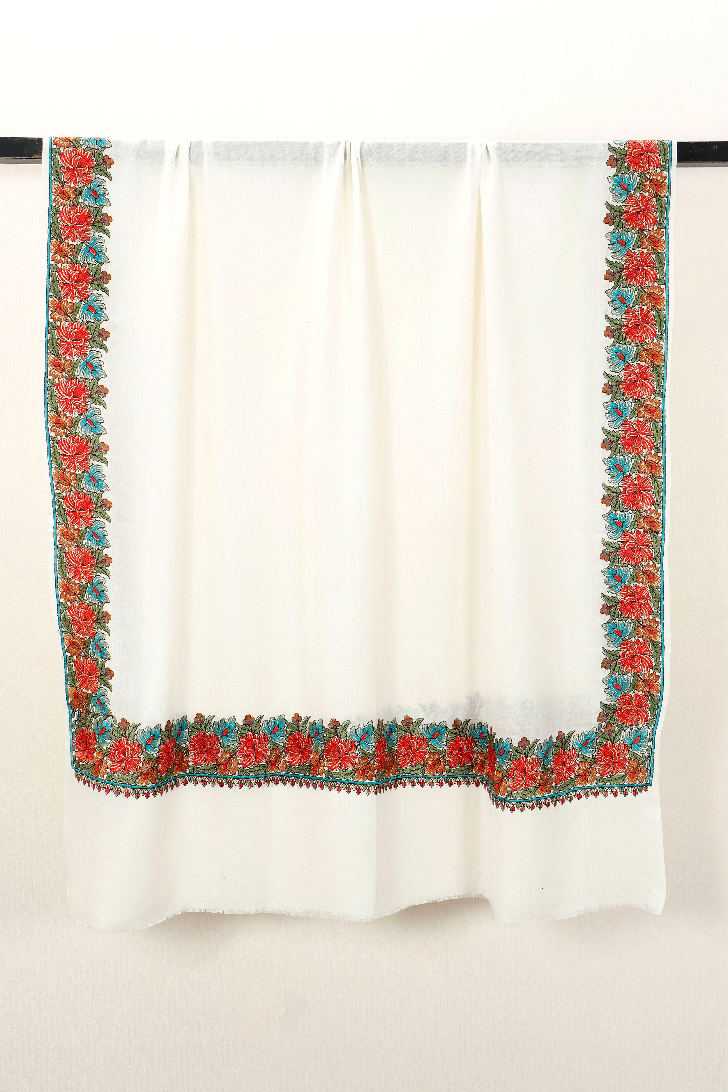 Machine Embroidery 4 Border Shawl