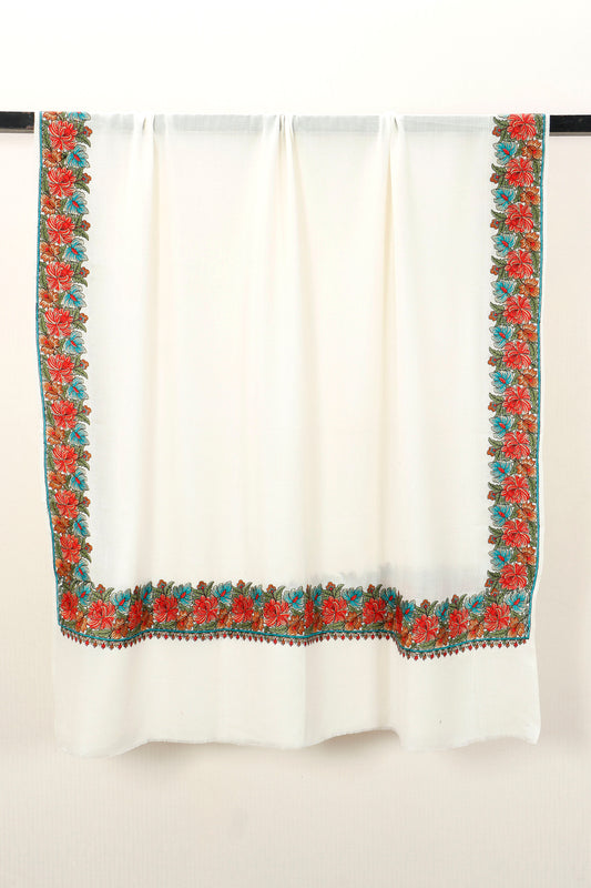 Machine Embroidery 4 Border Shawl