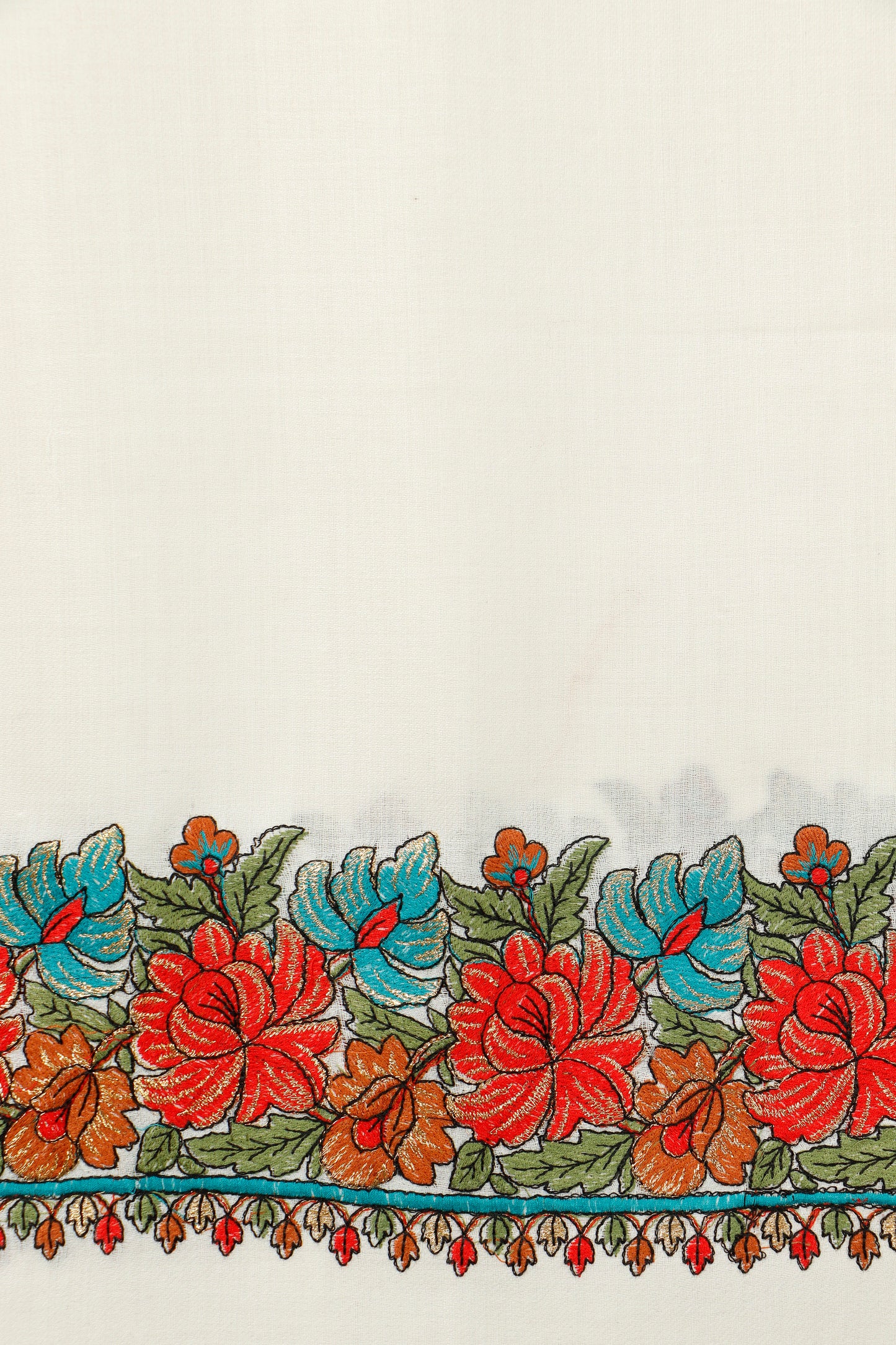 Machine Embroidery 4 Border Shawl